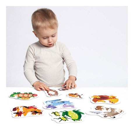 Banana panda - i miei primi puzzle di cuccioli di animali, 7 pezzi.