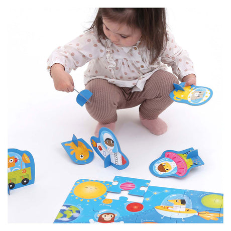 Banana panda - scopri lo spazio del puzzle - 20 pezzi.