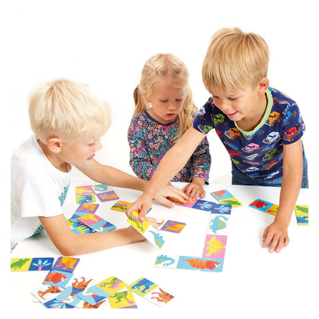 Banana panda giochiamo a Dino Domino 2+