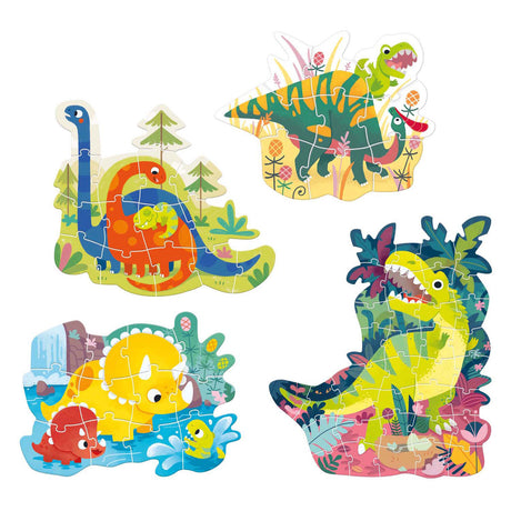 Dinosauro puzzle panda banana
