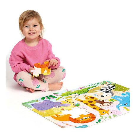 Banana panda - safari puzzle jumbo selvaggio - 24 pz.