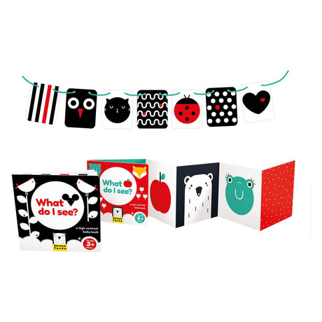 Panda banana - set per bambini ad alto contrasto