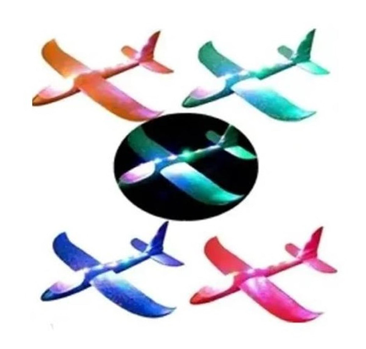 Aereo in schiuma con illuminazione 48 cm