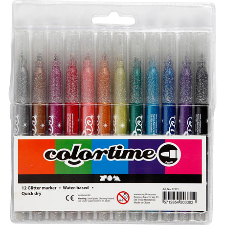 Colortime https: www.cchobby.nl -glittersticks-linea spessore-2-mm-vari-colori-12-pezzi-1-scatola