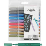 Azienda creativa https: www.cchobby.nl metallico-marker-line-thickness-2-4-mm-metallic-colors-12-piece-1-box