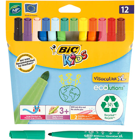 Bic https: www.cchobby.nl -visa-color-marker-line-thickness-3-mm-various-colors-12-piece-1-box
