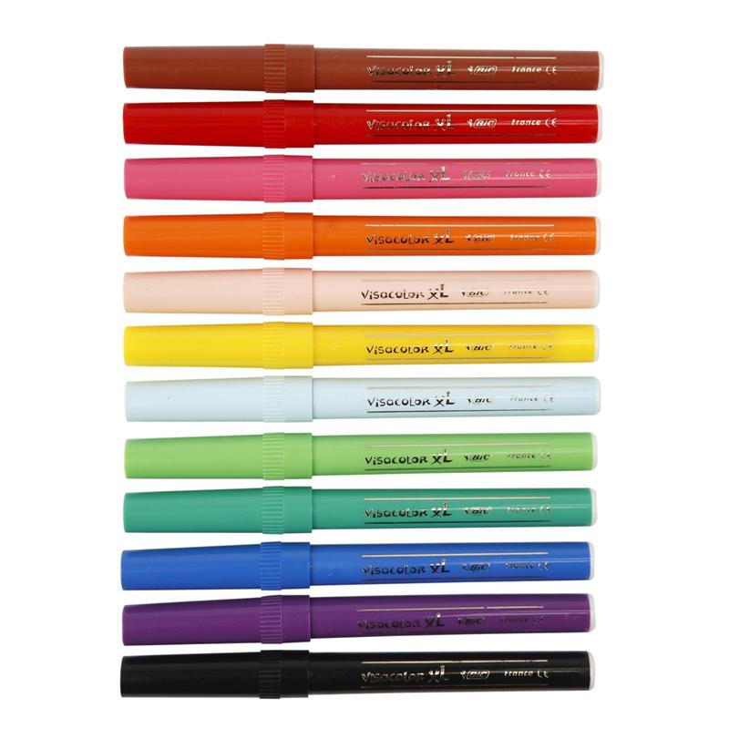 Bic https: www.cchobby.nl -visa-color-marker-line-thickness-3-mm-various-colors-12-piece-1-box