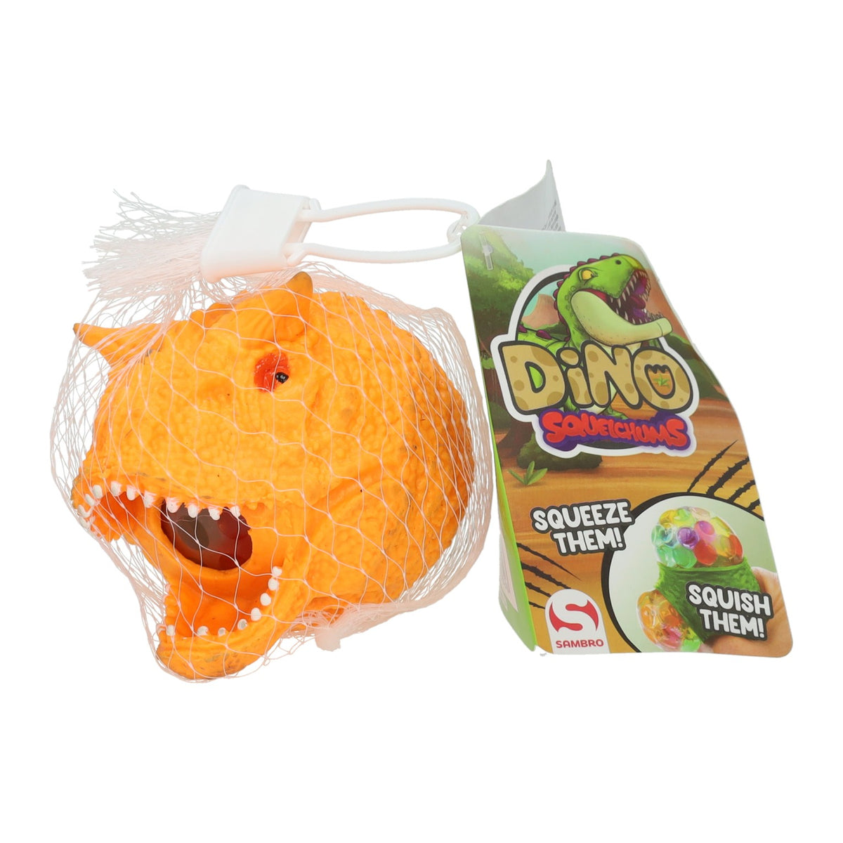 Dinosauro a sfera da spremere Sambro, 5 cm
