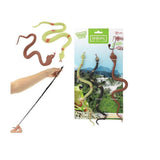 Toi-toys toi giocattoli 3 serpenti super elastici su cartoncino 27 cm