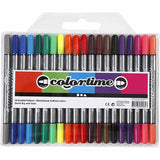 Azienda creativa https: www.cchobby.nl colortime-double-tip-line-thickness-2-3-3-6-mm-standard-colors-20-piece-1-box