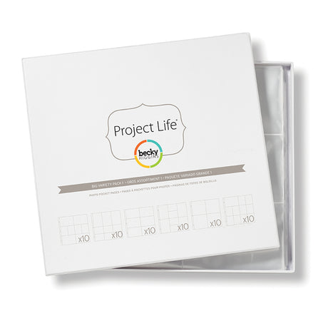 Project Life • Pacchetto varietà di pagine portafoto di Becky Higgins 30,5x30,5 cm