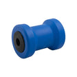 Rullo per chiglia barca blu 132x70, asse 20 mm.