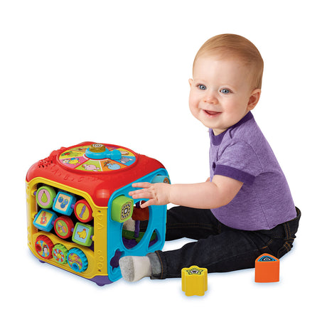 Cubo attività per bambini Vtech - giocattoli educativi per bambini - animali, numeri e colori - regalo - da 9 a 36 mesi - rosso