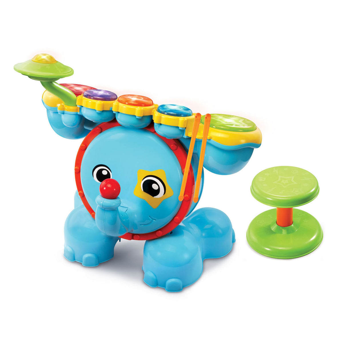 Set di batteria in pelle Vtech Rock - giocattoli educativi per bambini - suoni e giochi - strumento musicale per bambini