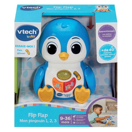 Pinguino con patta ribaltabile Vtech 1-2-3