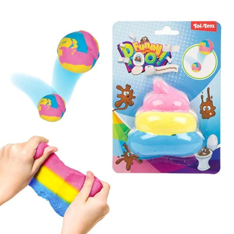 Toi-toys toi giocattoli divertenti cacca rimbalzante arcobaleno turd
