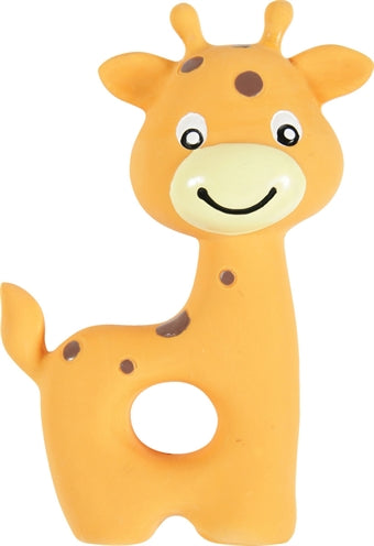 Zolux cucciolo di giocattoli in lattice giraffa arancione