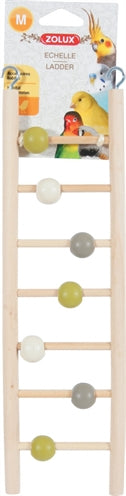 Zolux scaletta in legno 7 gradini con perline