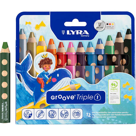Lyra https: www.cchobby.nl groove-triple1-matite-colorate-l-12-cm-riempimento-10-mm-vari-colori-12-pezzi-1-scatola
