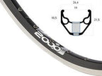 Rigida Velg 28 (622) ZAC-2000 32 14 Nero (affilato)