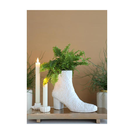 Vaso Ideas 4 stagioni stivaletto crema ø7x22x19cm