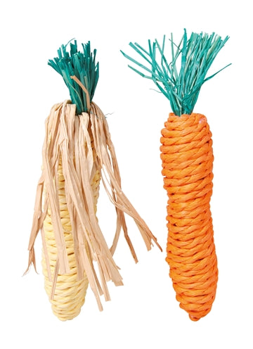 Trixie carota e pannocchia di mais con paglia