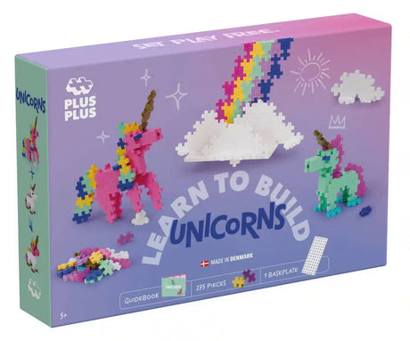Plus-plus impara a costruire un unicorno set da costruzione da 275 pezzi - 3908 - giocattoli da costruzione - giocattoli da costruzione - set con blocchi da costruzione - da 5 anni