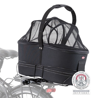 Trixie portapacchi per cestino da bicicletta largo nero