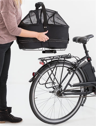 Trixie portapacchi per cestino da bicicletta largo nero