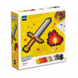 Plus-plus puzzle con spada numerica 250 pezzi - 3910 - puzzle e giocattoli da costruzione in uno - da 5 anni