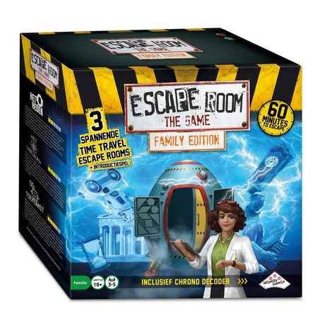 Giochi d'identità escape room il gioco viaggio nel tempo - edizione per famiglie - rompicapo - 3 emozionanti avventure per tutta la famiglia
