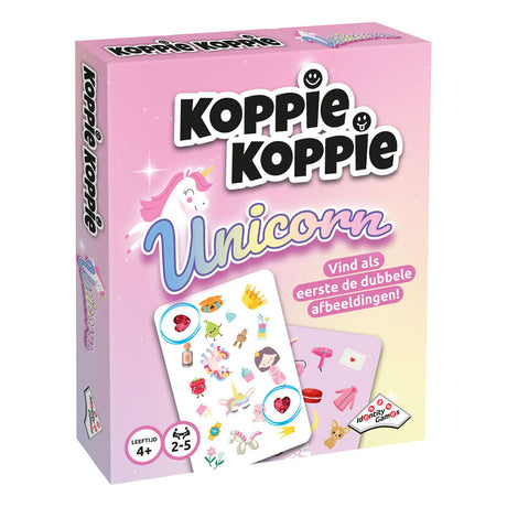 Giochi di identità Unicorn Koppie Gioco di carte Koppie - Gioco di 10 minuti - Gioco delle vacanze - a partire da 4 anni