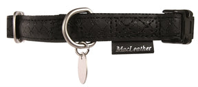 Colletto in pelle nera