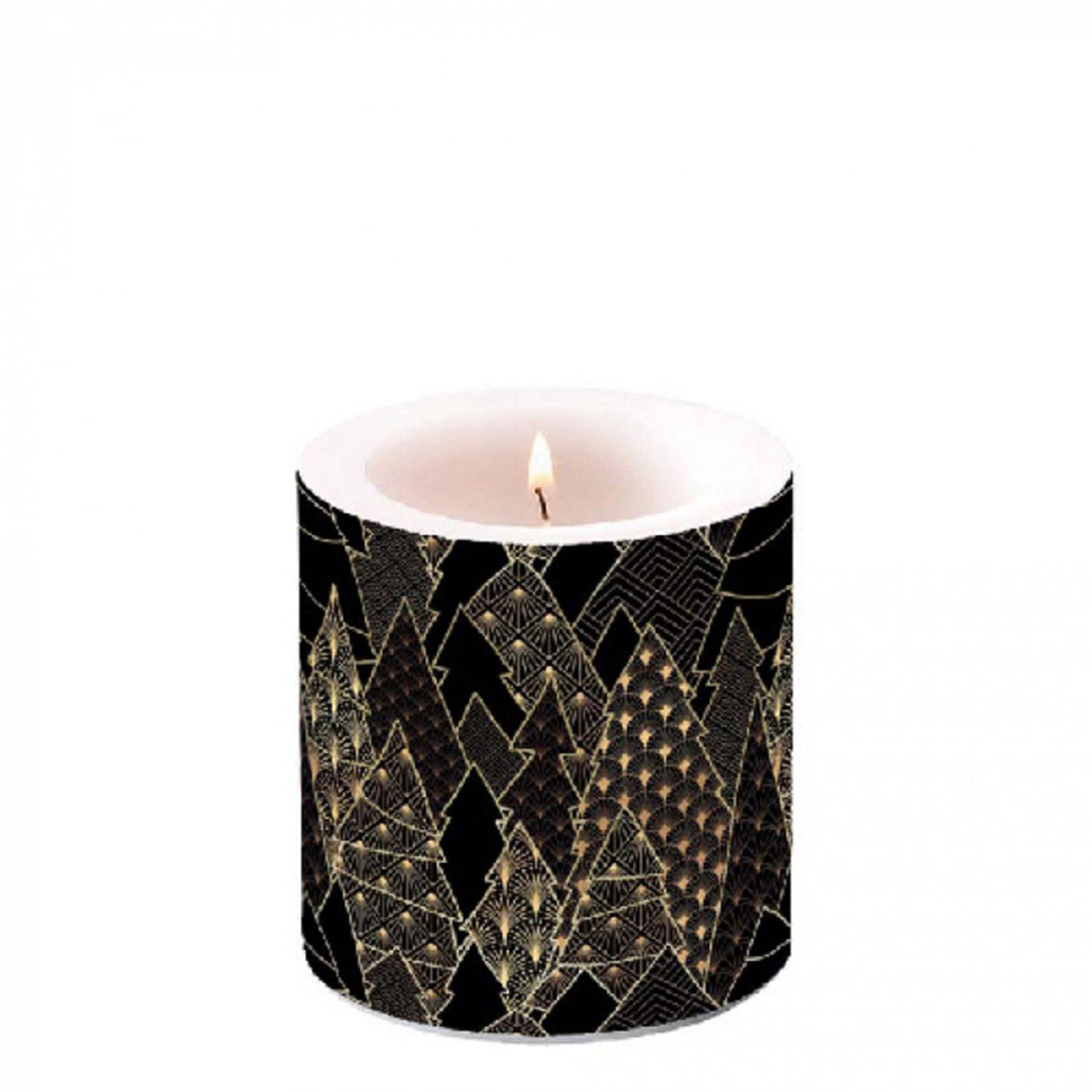 Candela Ambiente alberi di lusso - nero - ã˜ 7,5 - h 9 cm - paraffina - ore di combustione â± 35 ore