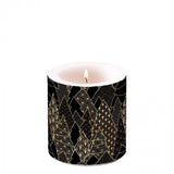 Candela Ambiente alberi di lusso - nero - ã˜ 7,5 - h 9 cm - paraffina - ore di combustione â± 35 ore