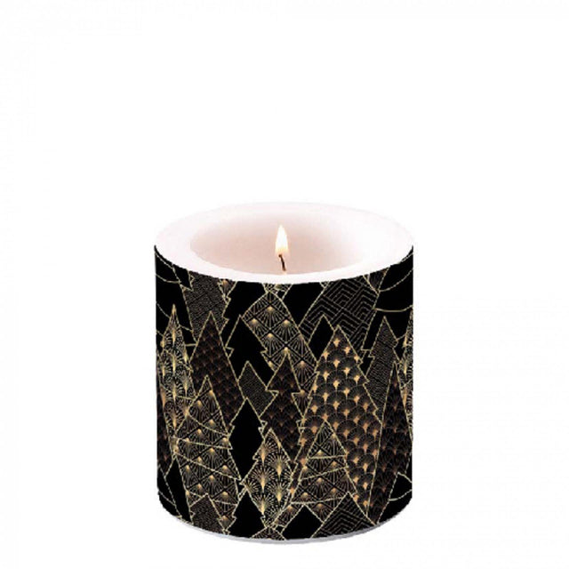 Candela Ambiente alberi di lusso - nero - ã˜ 7,5 - h 9 cm - paraffina - ore di combustione â± 35 ore