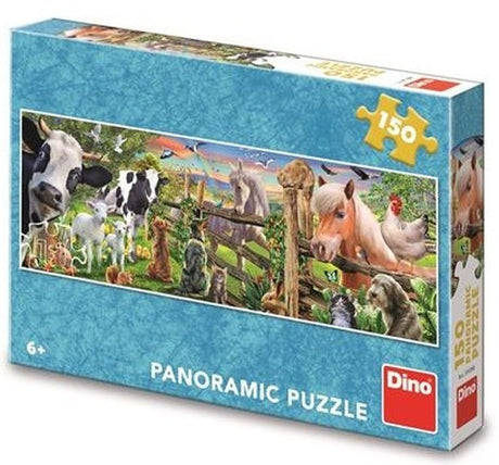 Puzzle Dinotoys - animali da fattoria - 150 pezzi