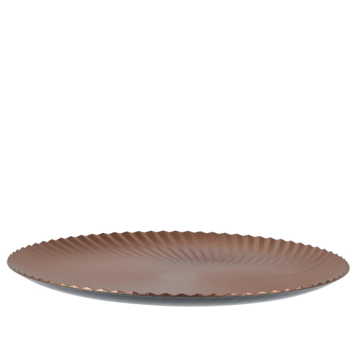 Piatto fondo Decoris brandy ø33xh1,5cm