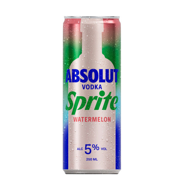 Absolut sprite absolut vodka sprite lattina di anguria (12x 250 ml)