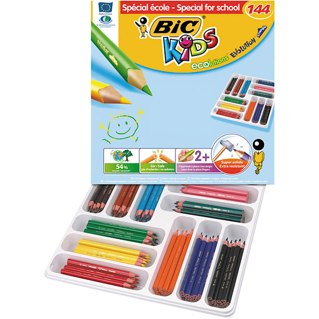 Bic https: www.cchobby.nl -eco-evolution-matite-colorate-ricarica-5-mm-vari-colori-12-pezzi-1-scatola