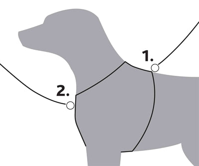 Trixie pettorina per cani premium trekking grigio fucsia