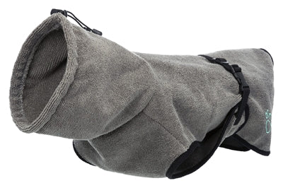 Trixie accappatoio dog Terry stoffa grigio