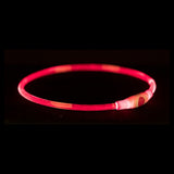 Trixie collare luminoso USB flash light ricaricabile TPU rosso