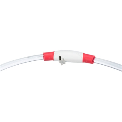 Trixie collare luminoso USB flash light ricaricabile TPU rosso