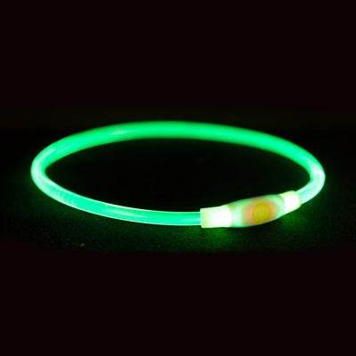 Trixie collare luminoso USB flash light ricaricabile TPU multi