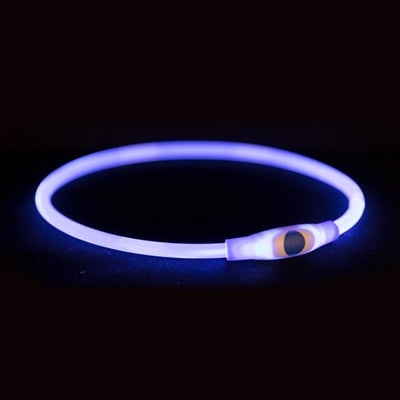 Trixie collare luminoso USB flash light ricaricabile TPU multi