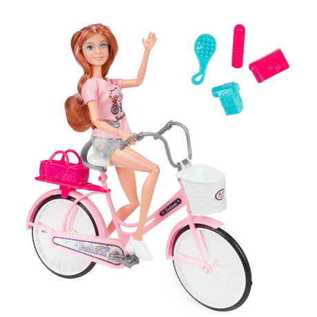 Toi-toys toi giocattoli bambola lauren teenager in bicicletta