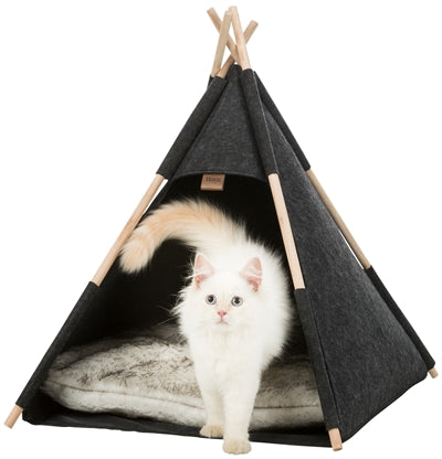 Trixie cuccia per gatti tipi in feltro antracite