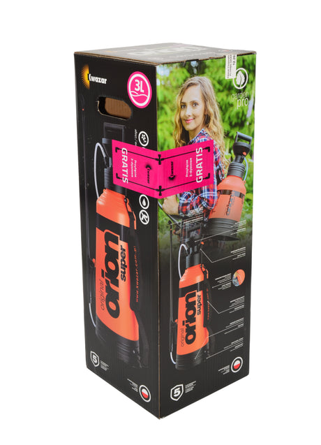 Kwazar sproeier orion super nieuw 3l + verbinding 3 rij