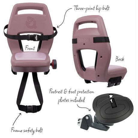 Portapacchi per sedile posteriore Qibbel junior 6+ rosa
